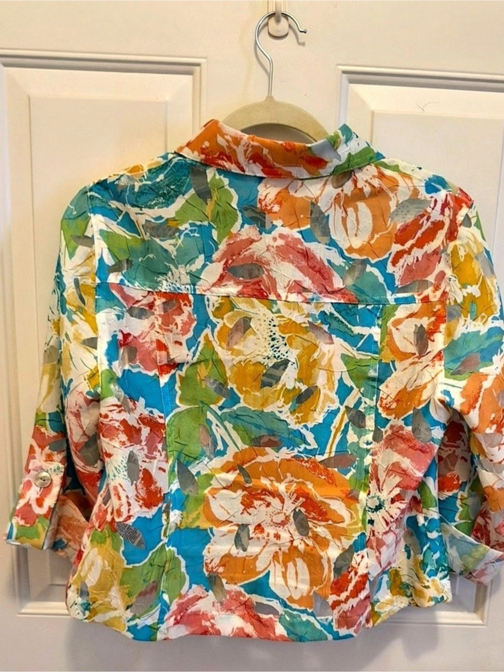 Ruby Rd. Floral Print Jacket Size 8P Like New - Picture 2 of 3